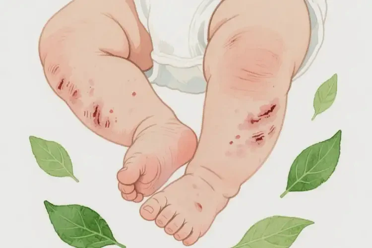 幼兒四肢長濕疹不管它會(huì)自己自愈嗎(圖2)