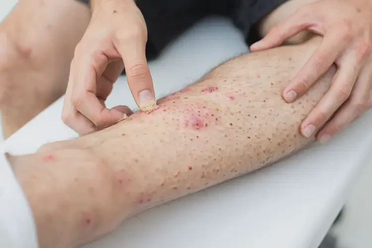 青年人小腿上容易起濕疹不管它會(huì)自己痊愈嗎(圖3)