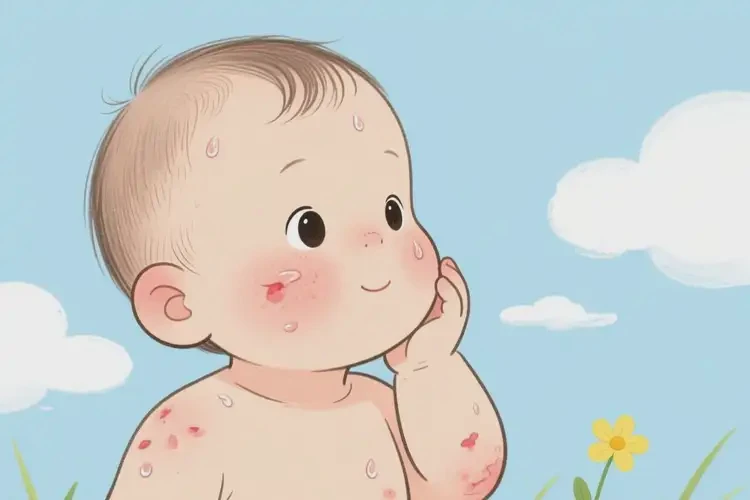 幼兒臉上出現(xiàn)濕疹可不可以徹底自愈(圖2)