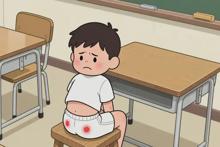 小學(xué)生屁股出濕疹不管它會自己好嗎(圖2)