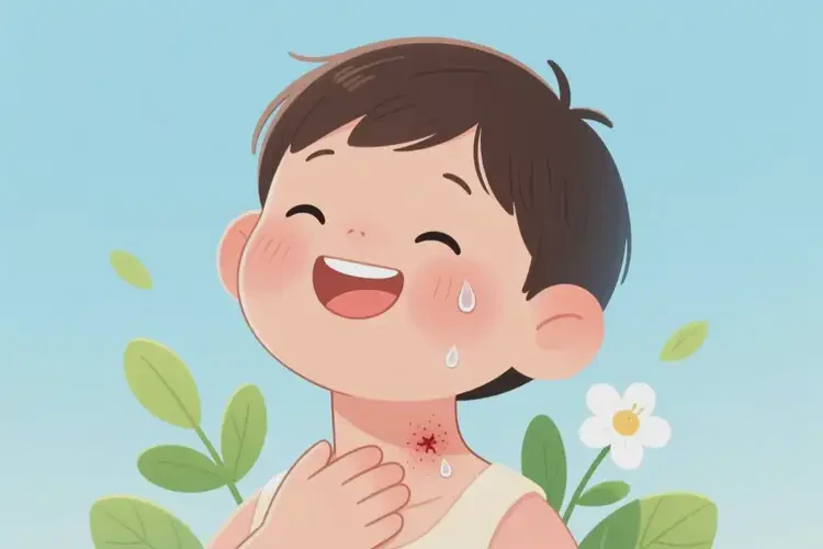 孩子脖子容易起濕疹不管它會自己自愈嗎(圖4)