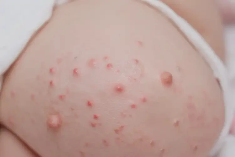 新生兒屁股上經(jīng)常長濕疹不管它會自己痊愈嗎(圖4)