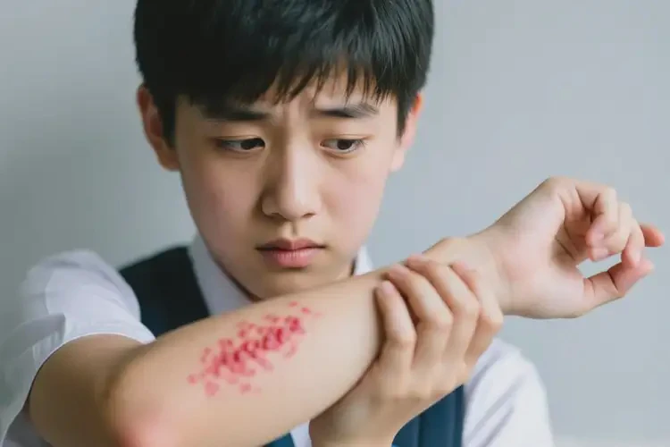 中學(xué)生全身有濕疹不管它會(huì)自己痊愈嗎(圖1)