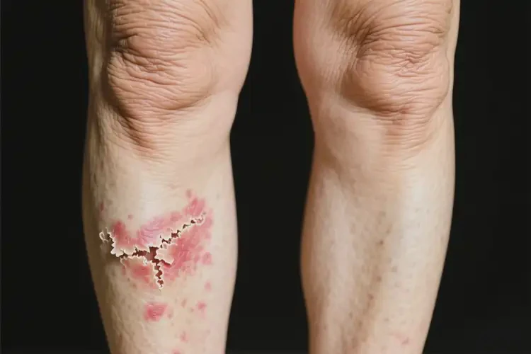 高齡老人小腿上偶爾起濕疹能徹底自愈嗎(圖2)