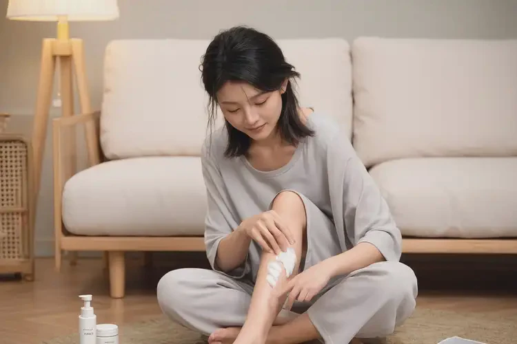 女性大腿出濕疹不管它會(huì)自己痊愈嗎(圖2)