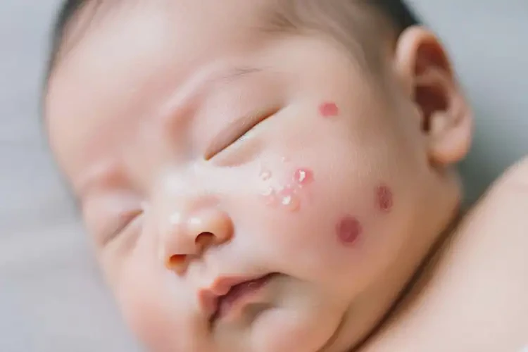 嬰兒面部偶爾長濕疹不管它會自己自愈嗎(圖2)