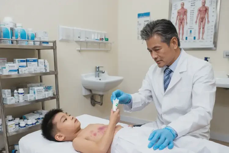 兒童肚子上起濕疹不管它會自己自愈嗎(圖3)