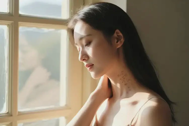 女人脖子长湿疹能够彻底治愈吗(图2)