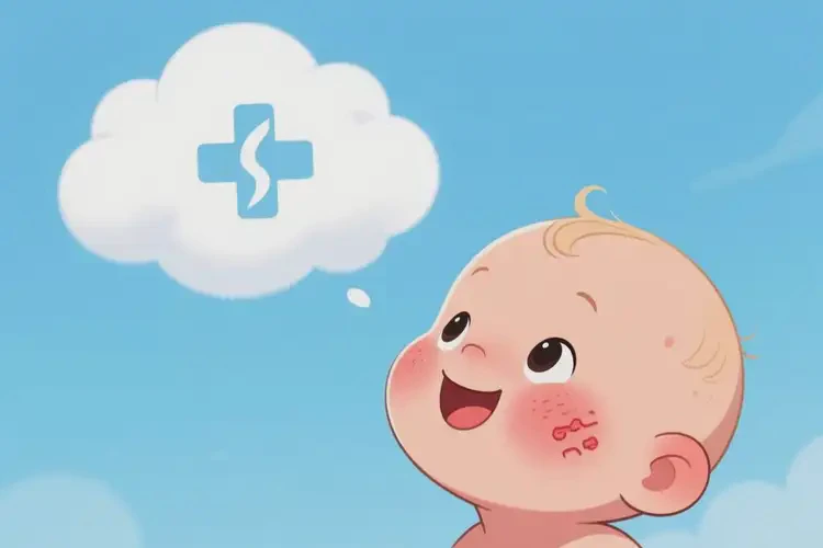 嬰幼兒臉上起濕疹能夠徹底治愈嗎(圖2)