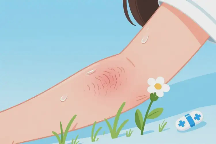 女生手臂長濕疹不管它會自己好嗎(圖3)