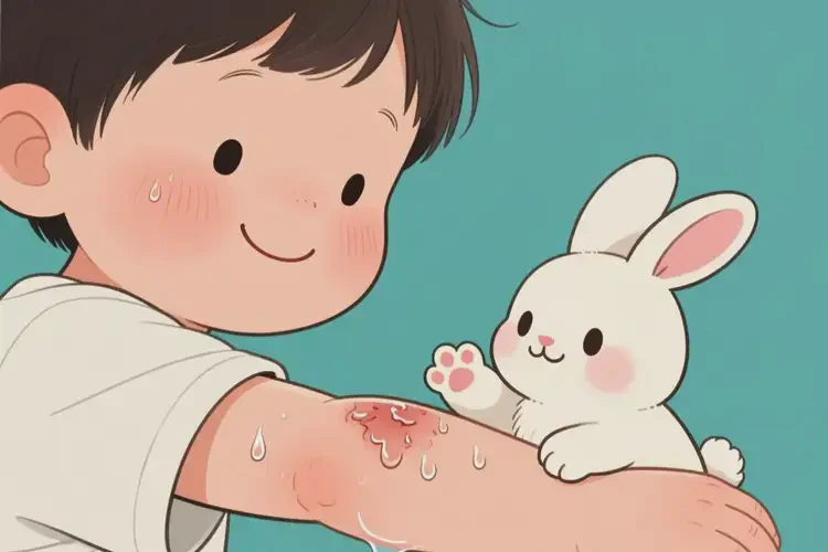 小孩手臂容易起濕疹能徹底自愈嗎(圖1)
