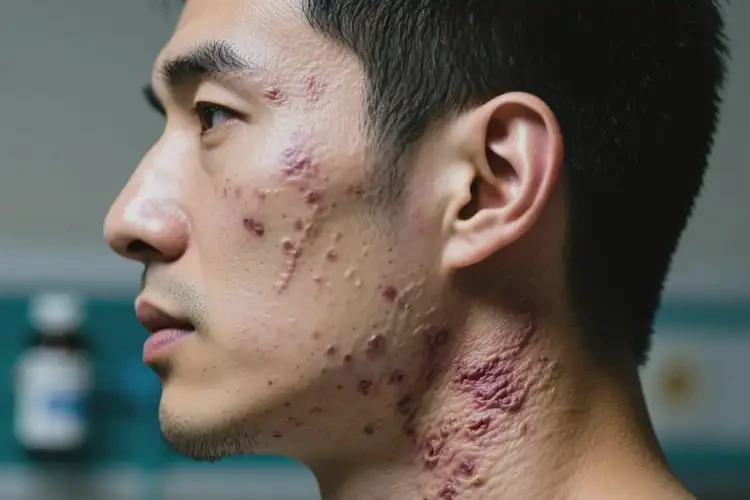 男生臉上容易起濕疹不管它會(huì)自己好嗎(圖1)