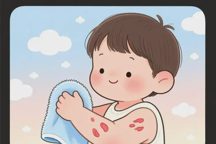 孩子手臂上起濕疹不管它會(huì)自己好嗎(圖3)
