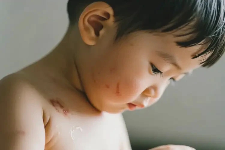 小孩脖子偶尔长湿疹可不可以彻底自愈(图3)