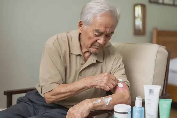高齡老人手臂上偶爾長濕疹可以徹底自愈嗎(圖3)