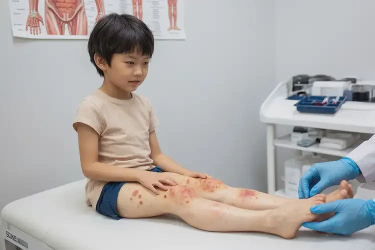 儿童大腿偶尔起湿疹可以彻底自愈吗(图4)