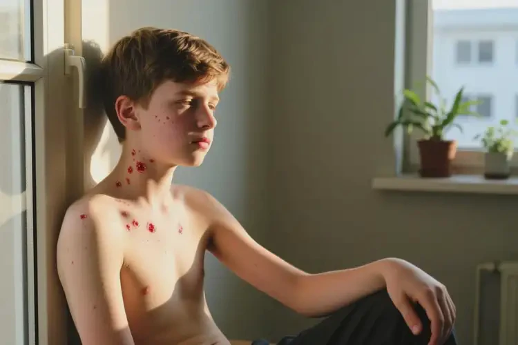 青少年脖子上出湿疹不管它会自己自愈吗(图2)