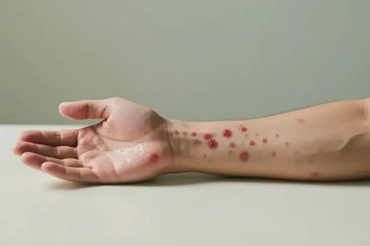 男人手臂上起濕疹不管它會自己好嗎(圖2)