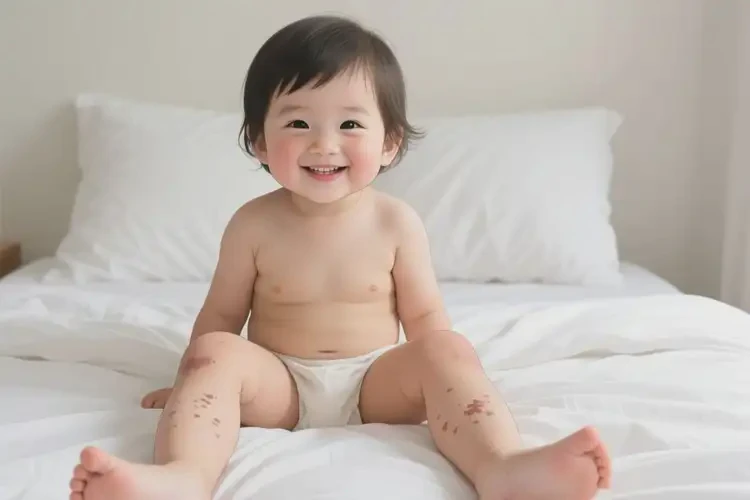 少兒大腿上偶爾長濕疹不管它會自己自愈嗎(圖3)