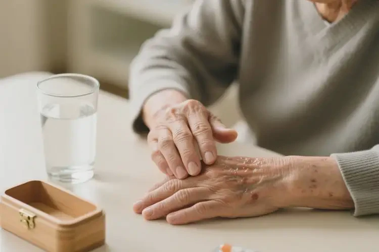 高齡老人手上起濕疹可不可以徹底自愈(圖1)