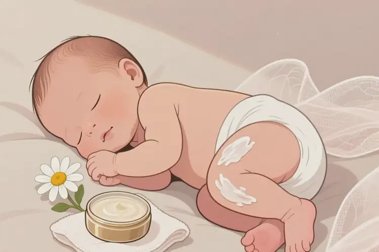 新生儿大腿容易长湿疹可以彻底自愈吗(图1)