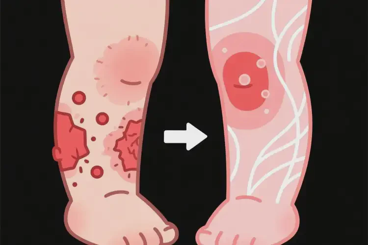 小兒小腿容易起濕疹能夠徹底治愈嗎(圖2)