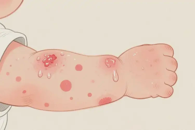 幼兒手臂偶爾起濕疹能靠自己自愈嗎(圖1)