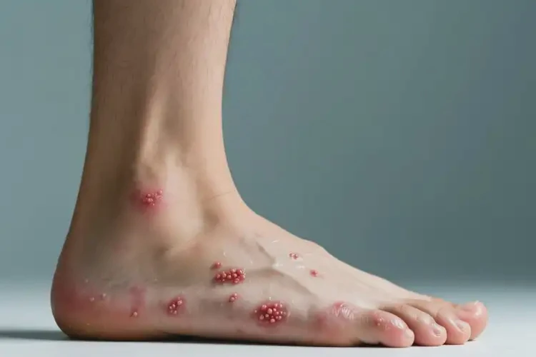 男生腳上長濕疹可以徹底自愈嗎(圖2)