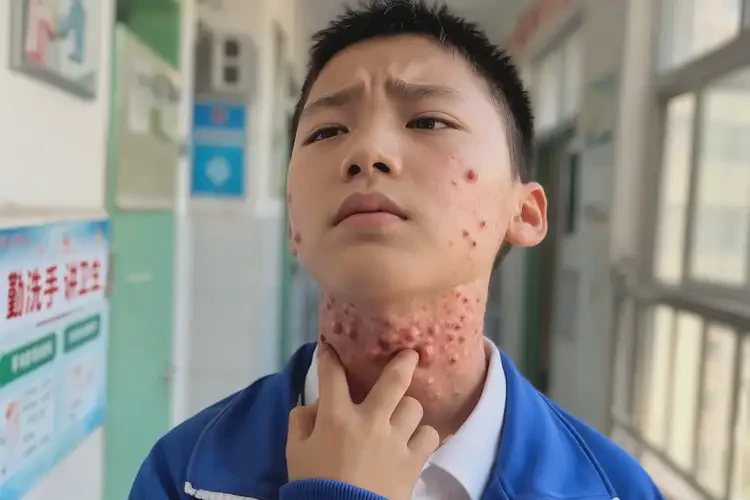 中學(xué)生脖子上偶爾起濕疹不管它會(huì)自己痊愈嗎(圖4)