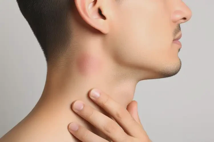 青年人脖子偶尔起湿疹不管它会自己痊愈吗(图2)