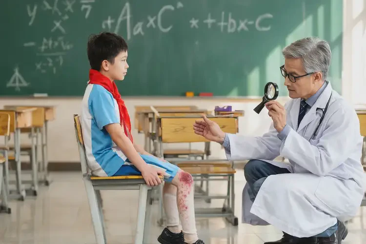 小學生小腿起濕疹能靠自己自愈嗎(圖1)