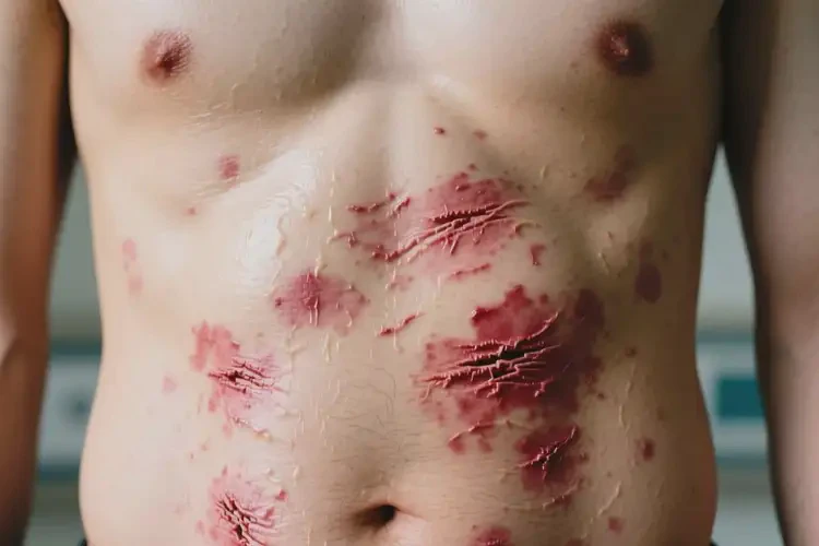 男人肚子上出濕疹可以徹底自愈嗎(圖3)