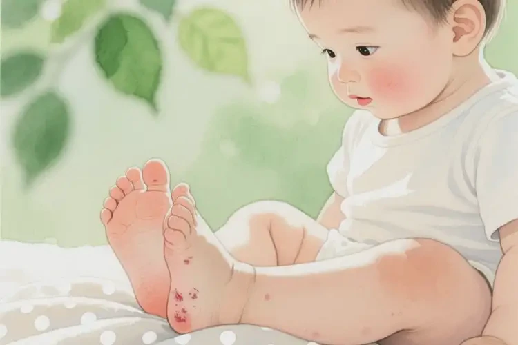 幼兒腳上偶爾長濕疹能夠徹底治愈嗎(圖1)