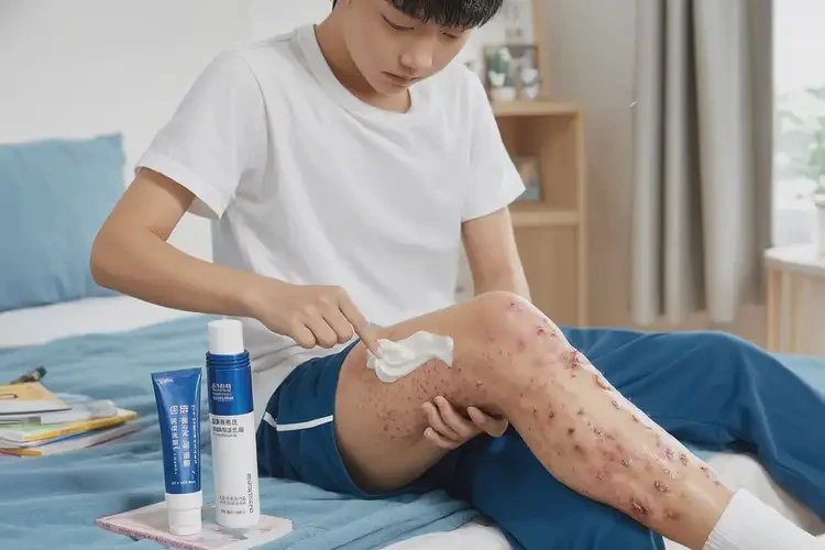 中學生大腿容易起濕疹可以徹底自愈嗎(圖3)