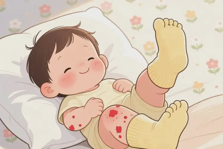 幼兒腳上偶爾長濕疹能夠徹底治愈嗎(圖3)