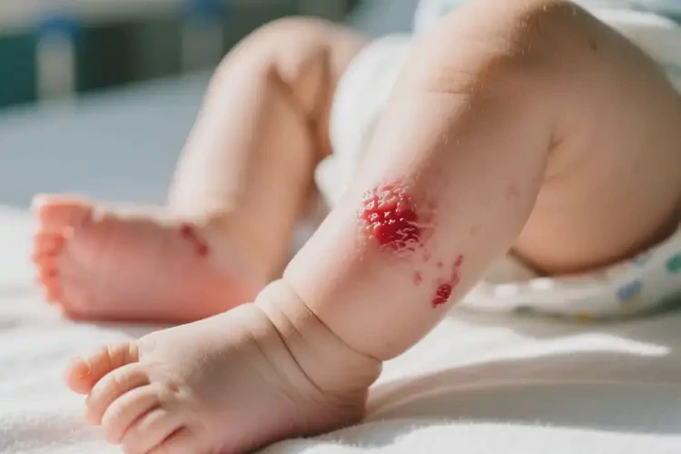 嬰兒小腿上容易起濕疹可不可以徹底自愈(圖1)