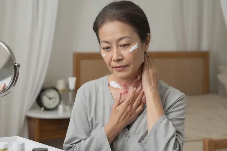 女性脖子上出湿疹不管它会自己痊愈吗(图2)