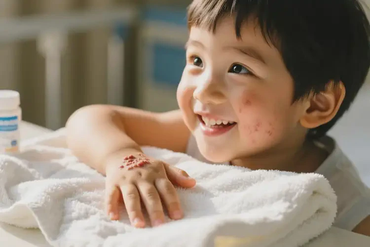 小孩手上经常长湿疹不管它会自己自愈吗(图2)