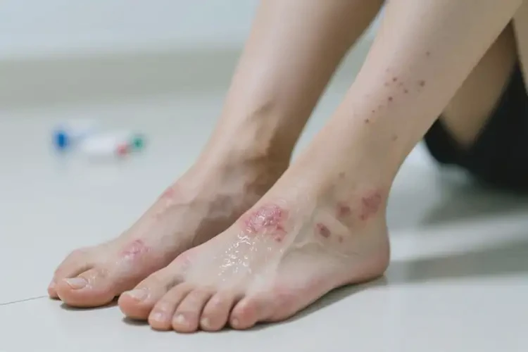 女人腳上有濕疹能不能徹底自愈(圖4)