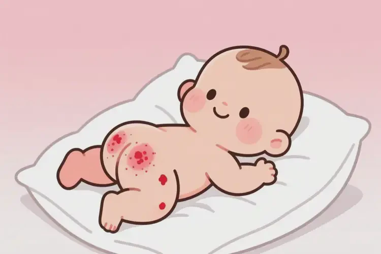 新生兒屁股上起濕疹不管它會(huì)自己好嗎(圖2)
