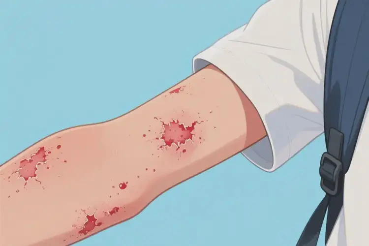 中學(xué)生手臂上偶爾起濕疹不管它會(huì)自己自愈嗎(圖4)