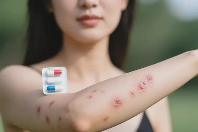 女性手臂上经常长湿疹不管它会自己自愈吗(图3)