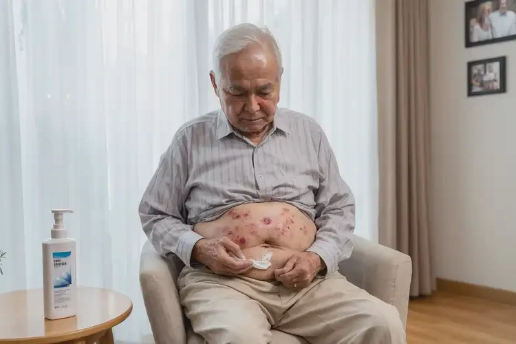 高齡老人肚子出濕疹不管它會自己痊愈嗎(圖3)