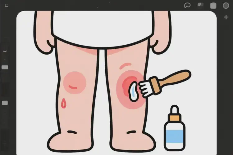 小孩大腿容易長濕疹能夠徹底治愈嗎(圖1)