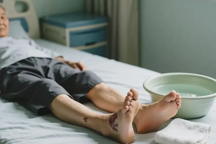 老人腳上容易長濕疹不管它會(huì)自己自愈嗎(圖1)