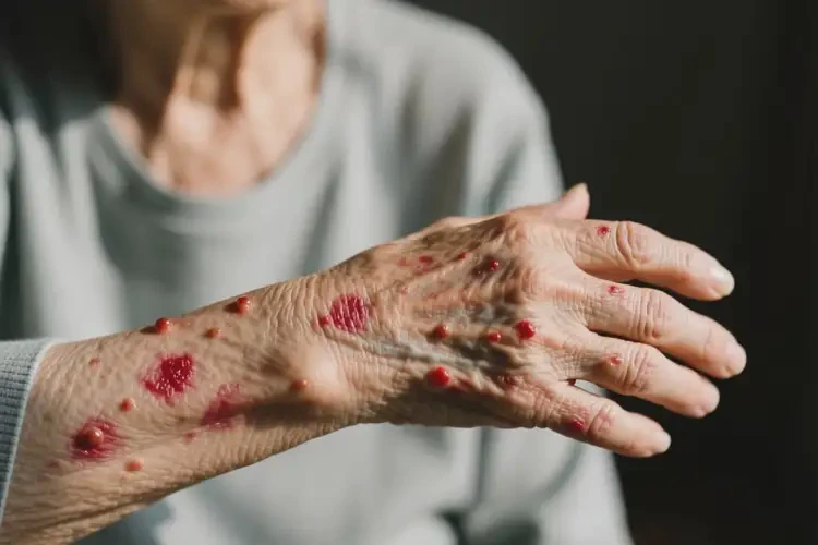 老年人手臂上出现湿疹能够彻底治愈吗(图2)