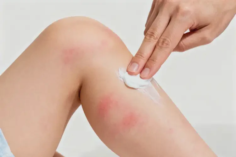 孩子大腿上起濕疹不管它會(huì)自己痊愈嗎(圖1)