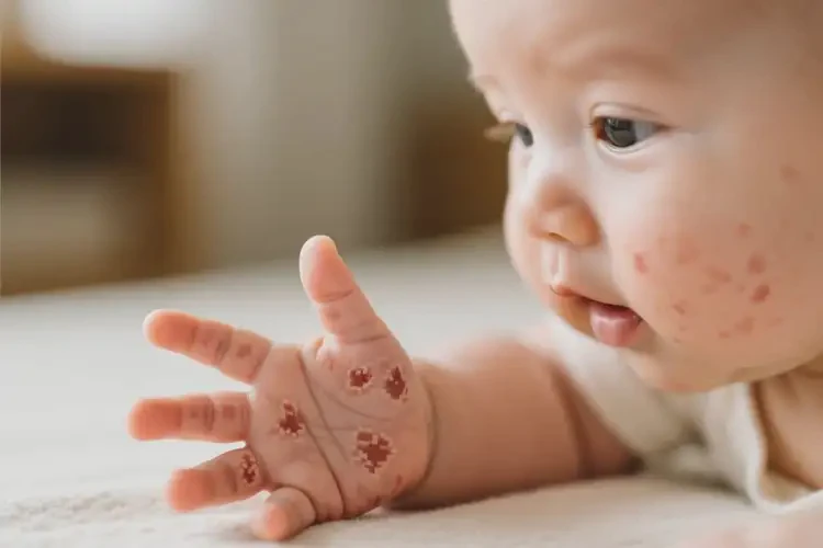 嬰幼兒手上容易起濕疹不管它會(huì)自己好嗎(圖2)