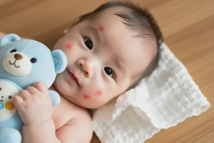 嬰兒面部容易起濕疹不管它會自己好嗎(圖1)