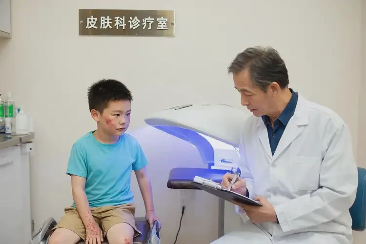 小學(xué)生臉上經(jīng)常起濕疹不管它會(huì)自己痊愈嗎(圖1)